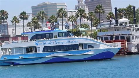 Harbor breeze cruises - We also offer harbor tours, boat charters, weddings, memorials at sea, school marine laboratories, and Catalina charters. Check out our other websites below! Our 45-minute tours of the picturesque Long Beach Harbor are available daily (schedule subject to change). Adults are $20, Seniors $15, Children under 12 are $10, and Children under 5 are ... 